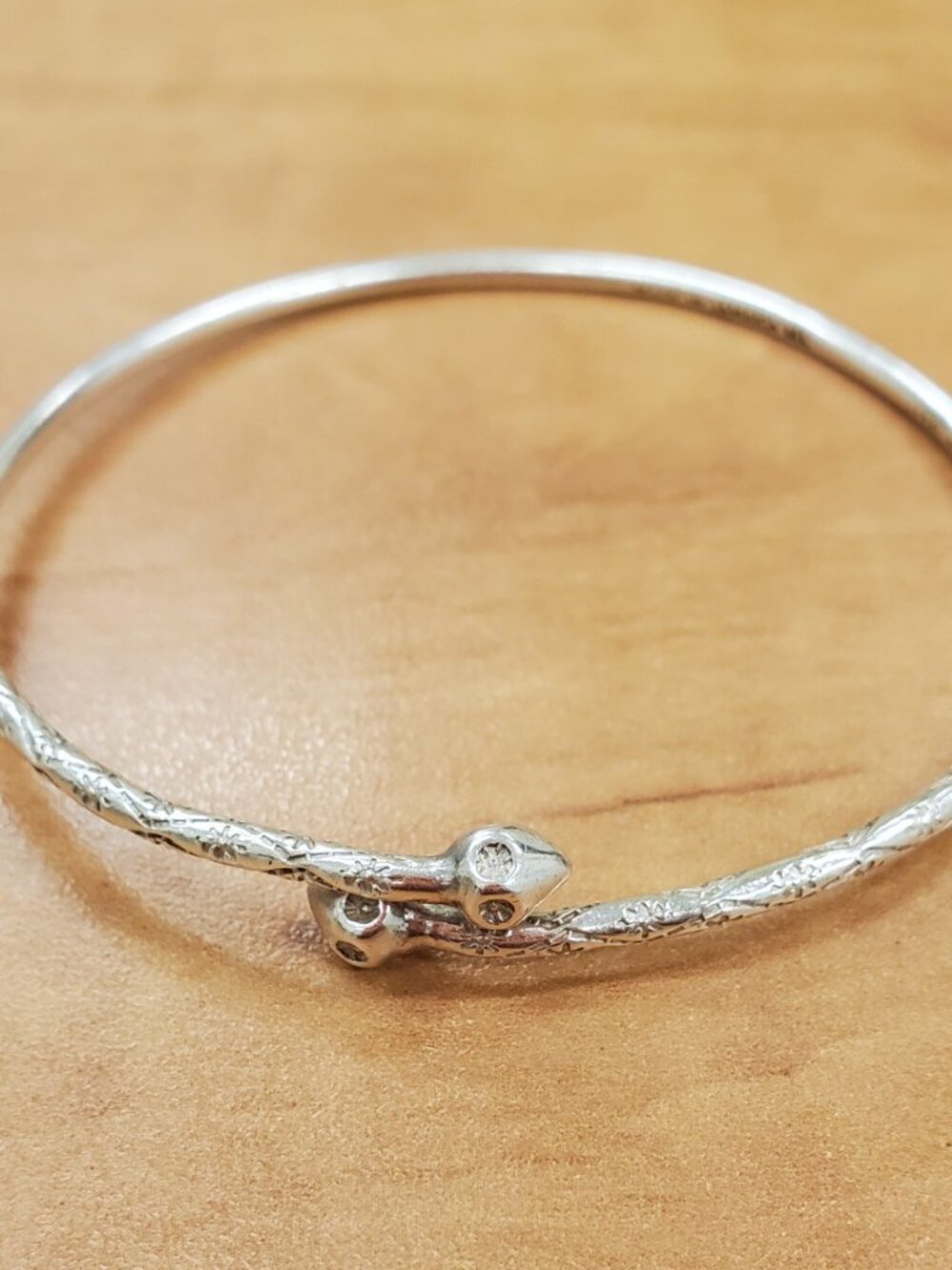 Sterling Silver West Indies vintage bangle bracelet